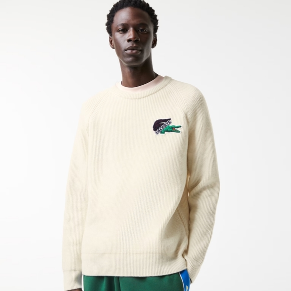 Lacoste Other - Men's Lacoste Crocodile Wool Sweater